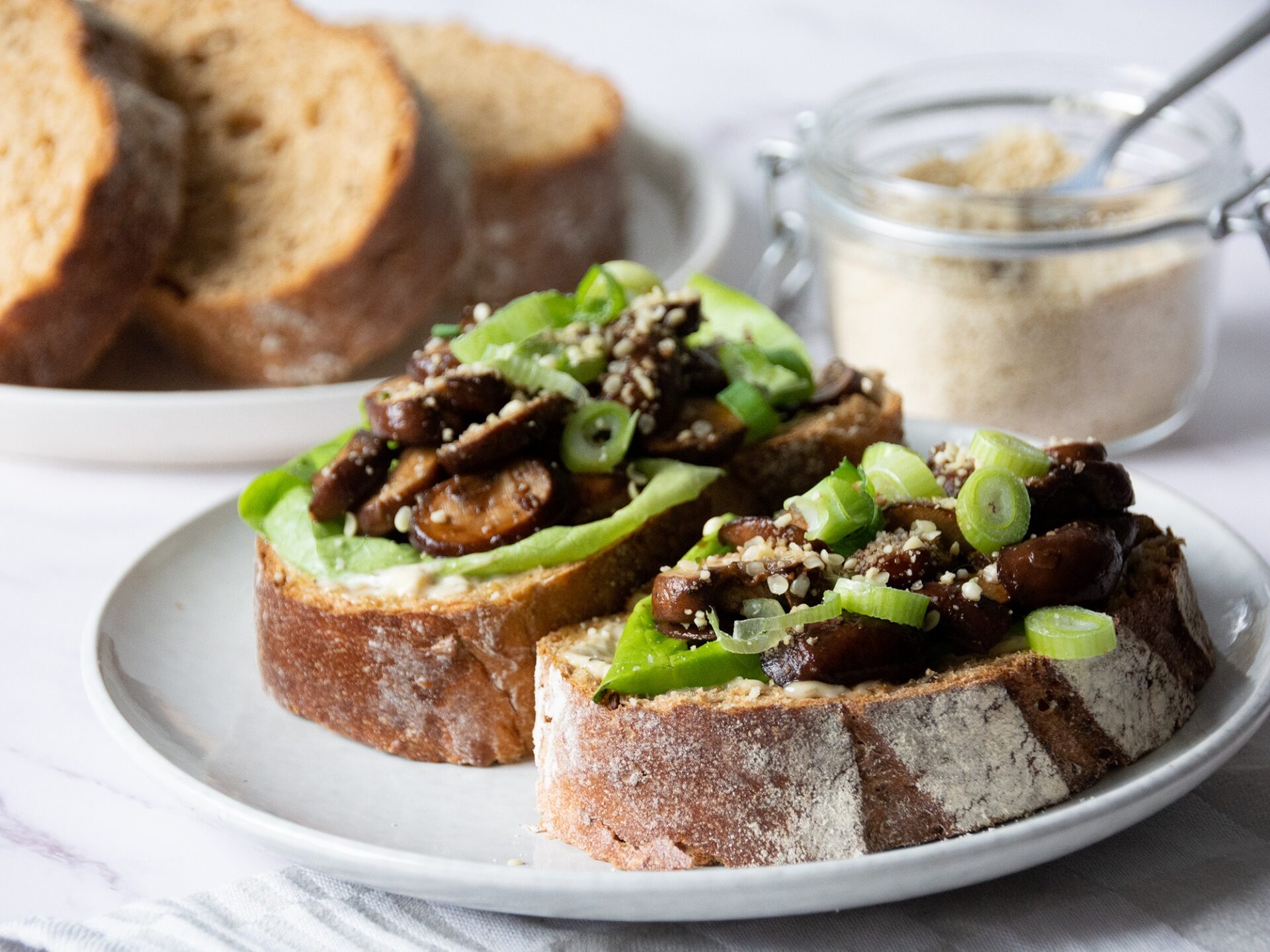 Toast Met Gebakken Champignons - Vegafoodness